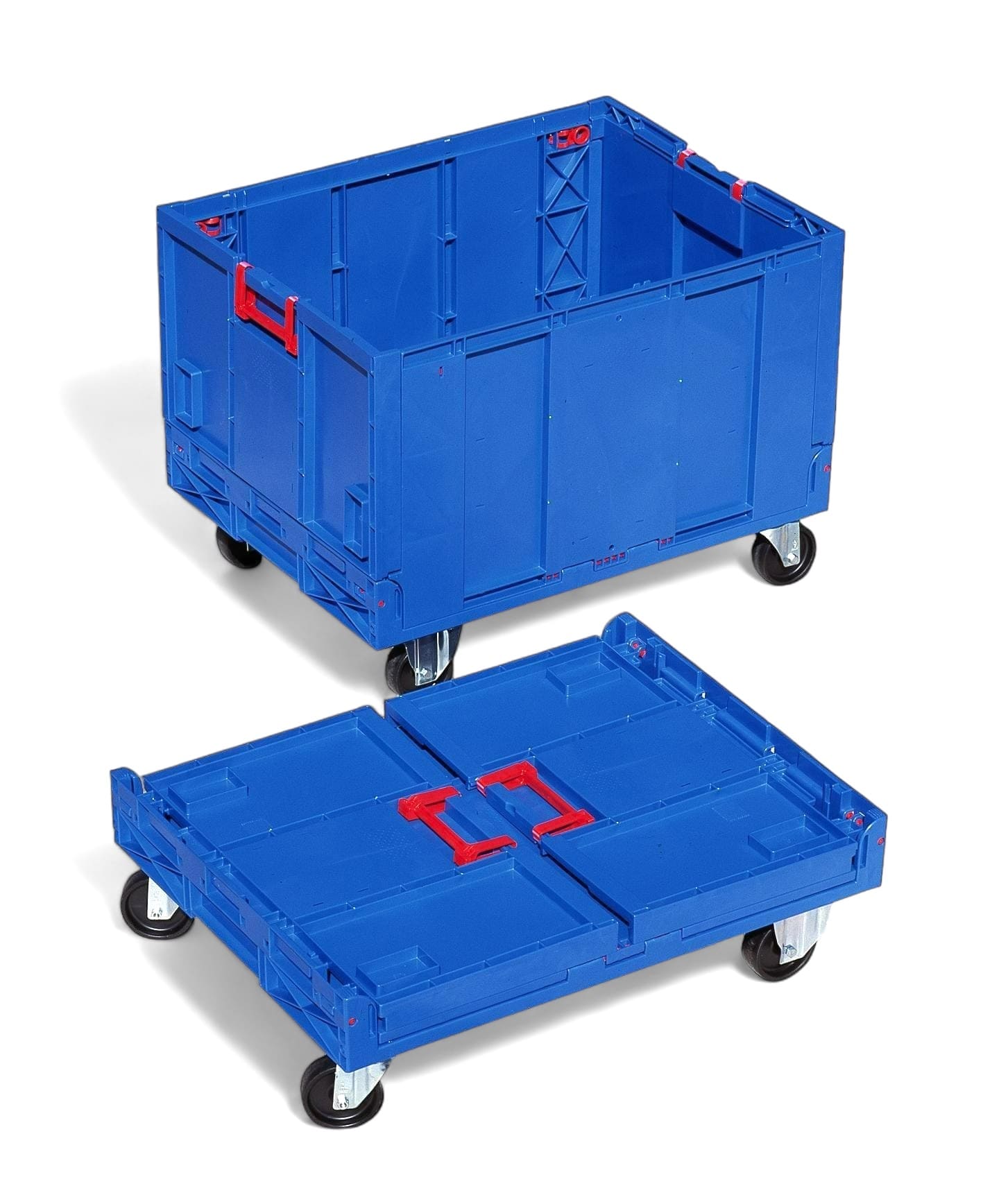 Folding box with castor wheels Ref. 9622