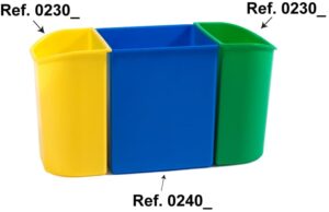 6,2L « Half round » basket Ref. 0230