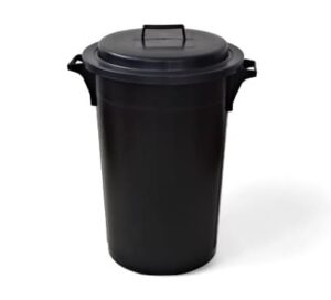 80L waste bin with lid Ref. 7901