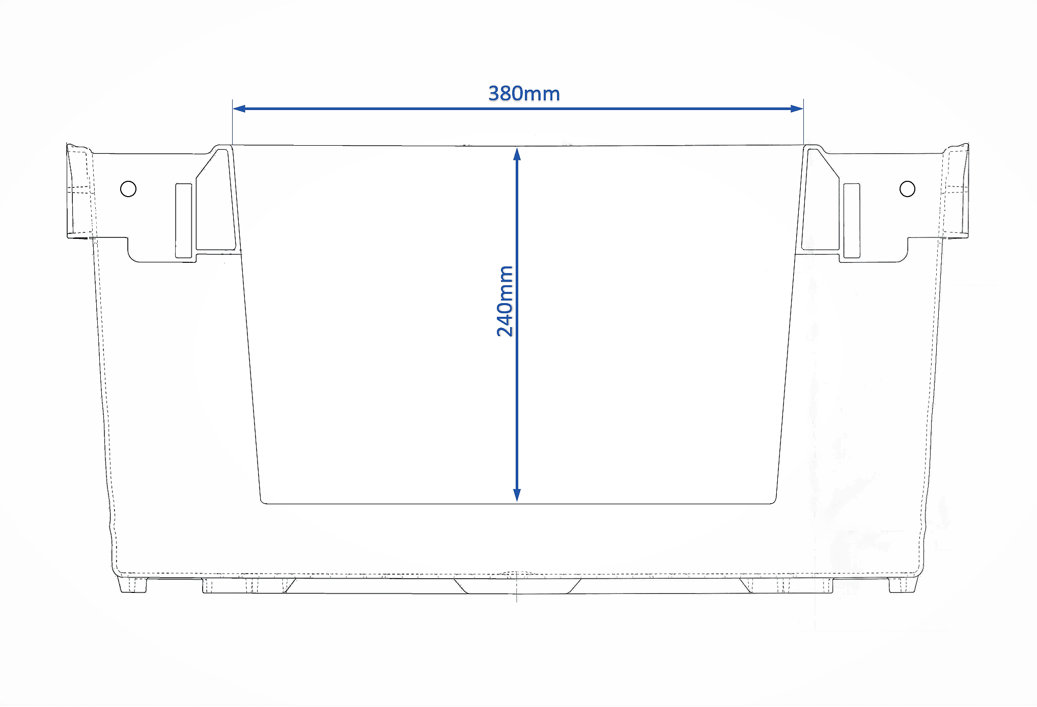 Box aperture for picking Ref. 130R