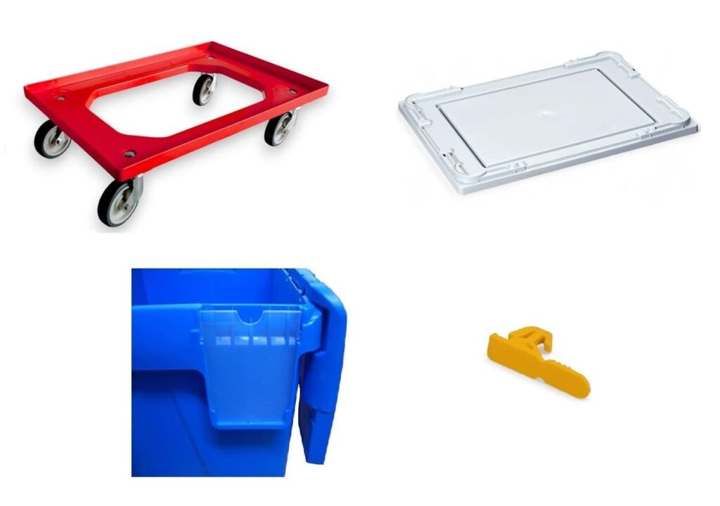 Accessories for plastic boxes