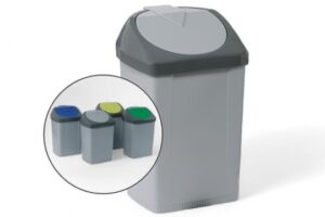 60L bin with push-down lid Ref. 9590